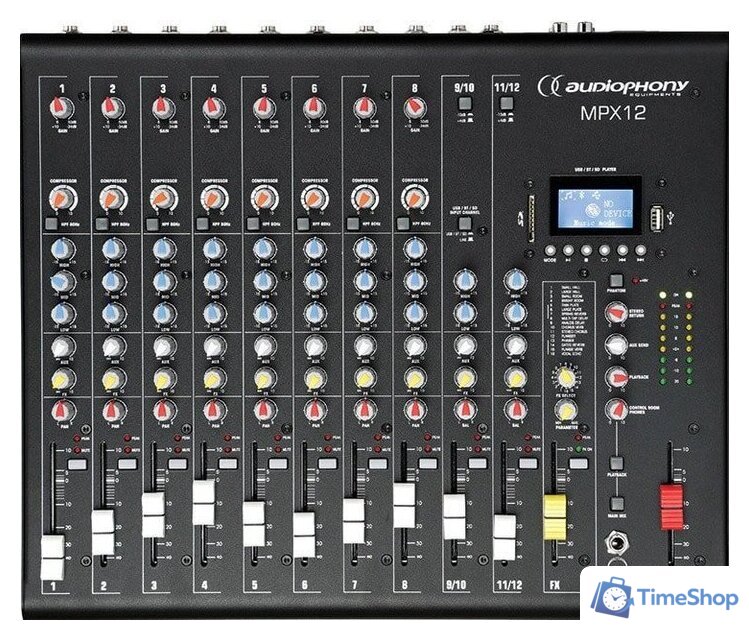 Микшерный пульт Audiophony MPX12 - Изображение №1 — Интернет-магазин Time-Shop