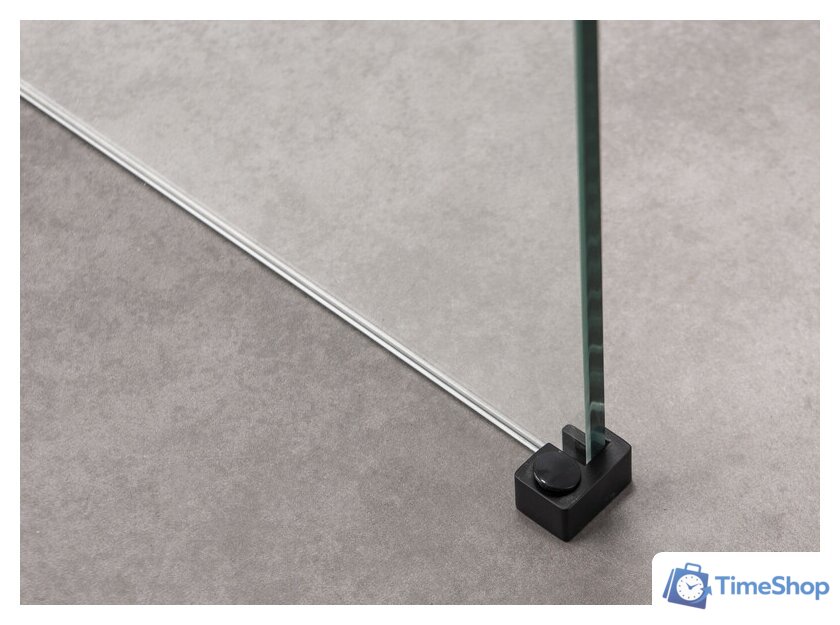 Душевая стенка Saniteco Walk-In SN-W8TB120 (120x200, прозрачное стекло, черный профиль) - Изображение №3 — Интернет-магазин Time-Shop