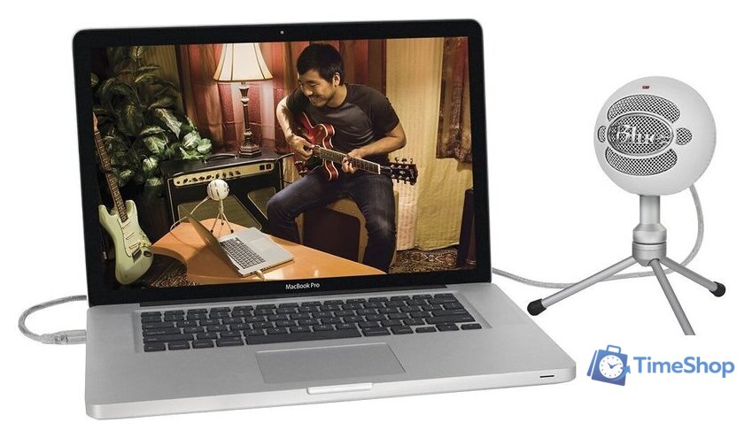 Проводной микрофон Blue Snowball iCE (белый) - Изображение №5 — Интернет-магазин Time-Shop