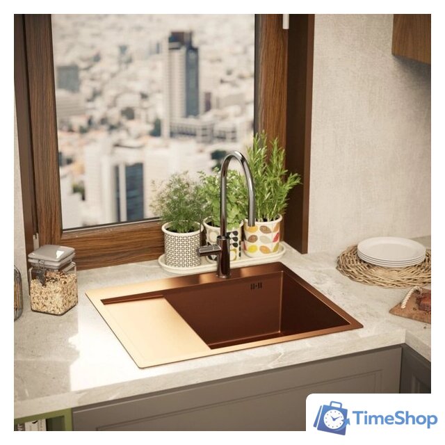 Кухонная мойка Mixline Pro 552928 (бронза, с сифоном) - Изображение №4 — Интернет-магазин Time-Shop