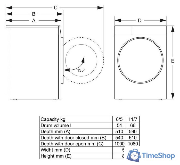 Стирально-сушильная машина Gorenje WDG2P854A3C2/C - Изображение №4 — Интернет-магазин Time-Shop