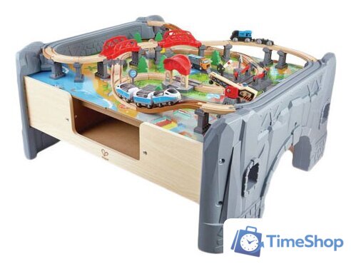 Набор железной дороги Hape Сортировочный центр E3766 - Изображение №1 — Интернет-магазин Time-Shop