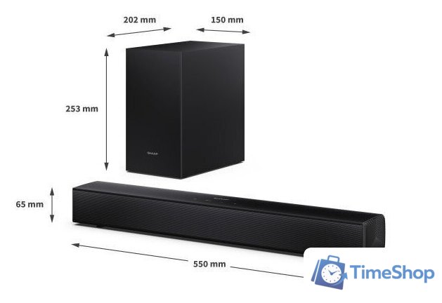 Саундбар Sharp HT-SBW121 - Изображение №12 — Интернет-магазин Time-Shop
