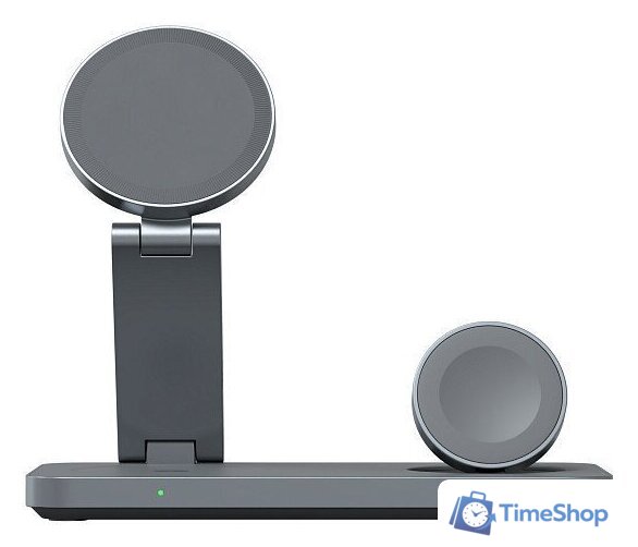 Беспроводное зарядное Magssory Yoga 3 в 1 Charging Station для Samsung Qi2 WCH017m (темно-серый) - Изображение №2 — Интернет-магазин Time-Shop