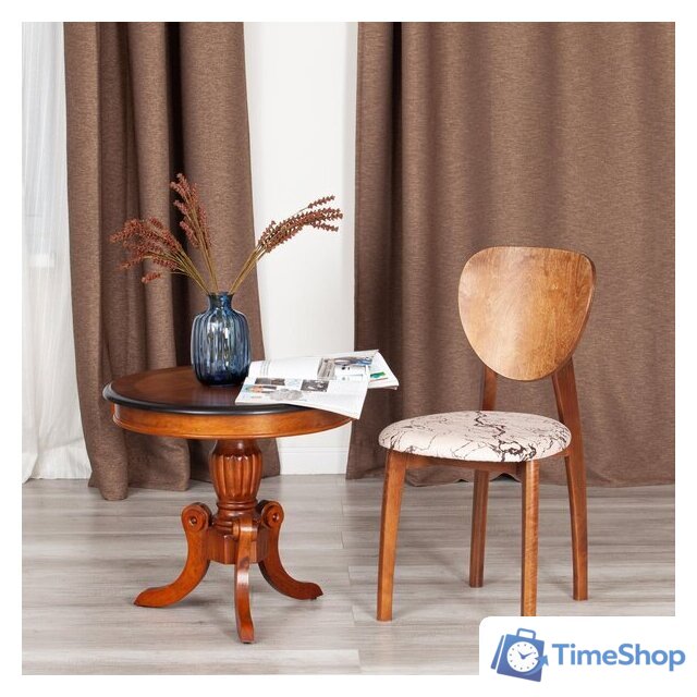 Стул TetChair Diamante мягкое сиденье (коричневый/крекс бежевый) - Изображение №11 — Интернет-магазин Time-Shop