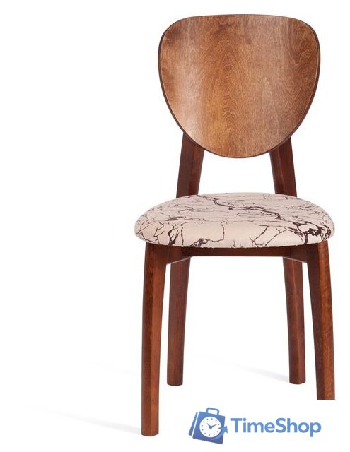 Стул TetChair Diamante мягкое сиденье (коричневый/крекс бежевый) - Изображение №5 — Интернет-магазин Time-Shop