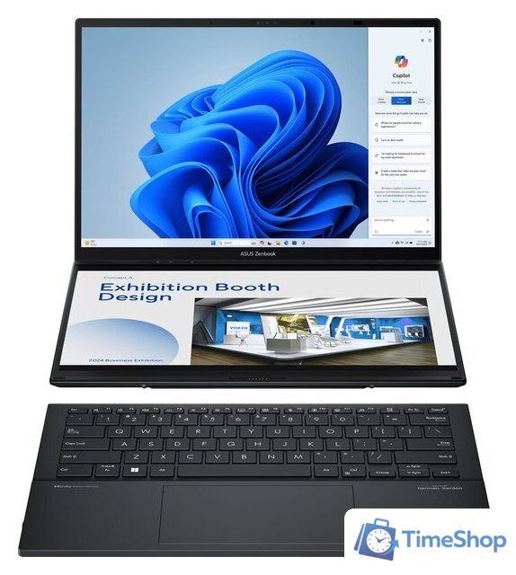 Рабочая станция ASUS Zenbook 14 Duo OLED UX8406MA-QL056W - Изображение №1 — Интернет-магазин Time-Shop
