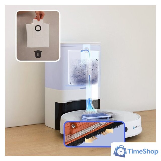 Робот-пылесос Ezviz RE5S Plus (белый) - Изображение №7 — Интернет-магазин Time-Shop