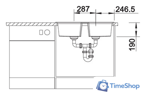 Кухонная мойка Blanco Lexa 8 (белый) 524964 - Изображение №4 — Интернет-магазин Time-Shop
