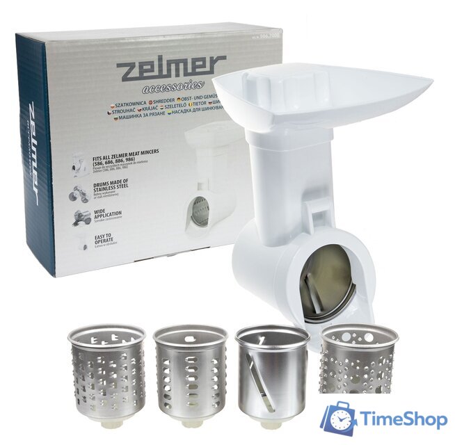 Насадка-овощерезка Zelmer ZMMA086W (986.7000) - Изображение №3 — Интернет-магазин Time-Shop