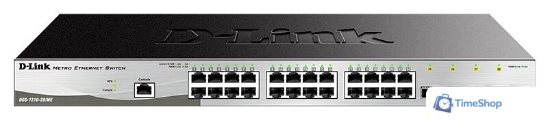 Управляемый коммутатор 2-го уровня D-Link DGS-1210-28/ME/B1A - Изображение №1 — Интернет-магазин Time-Shop