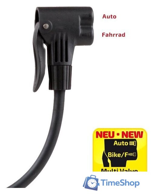 Насос ножной велосипедный Heyner PedalMax PRO (красный) - Изображение №4 — Интернет-магазин Time-Shop