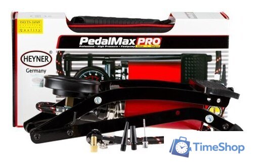 Насос ножной велосипедный Heyner PedalMax PRO (красный) - Изображение №1 — Интернет-магазин Time-Shop