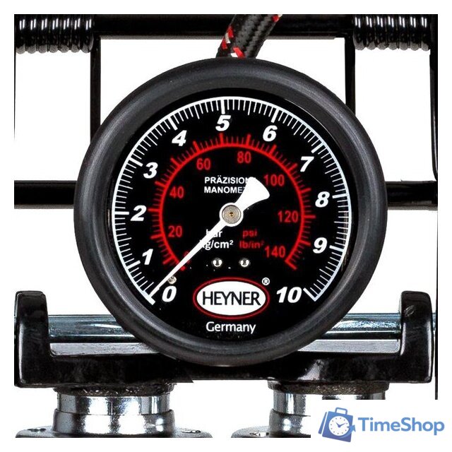 Насос ножной велосипедный Heyner PedalMax PRO (красный) - Изображение №2 — Интернет-магазин Time-Shop