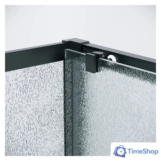 Душевой уголок Grossman Cosmo 110x100x195 120.K33.02.1110.21.02 (черный матовый/стекло шиншилла) - Изображение №4 — Интернет-магазин Time-Shop