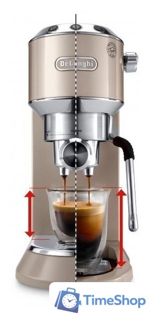 Рожковая кофеварка DeLonghi Dedica Arte EC885.BG - Изображение №3 — Интернет-магазин Time-Shop