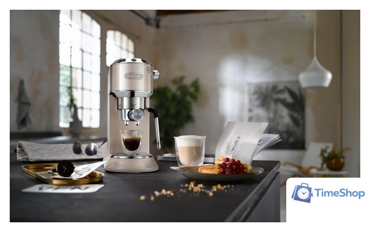 Рожковая кофеварка DeLonghi Dedica Arte EC885.BG - Изображение №8 — Интернет-магазин Time-Shop