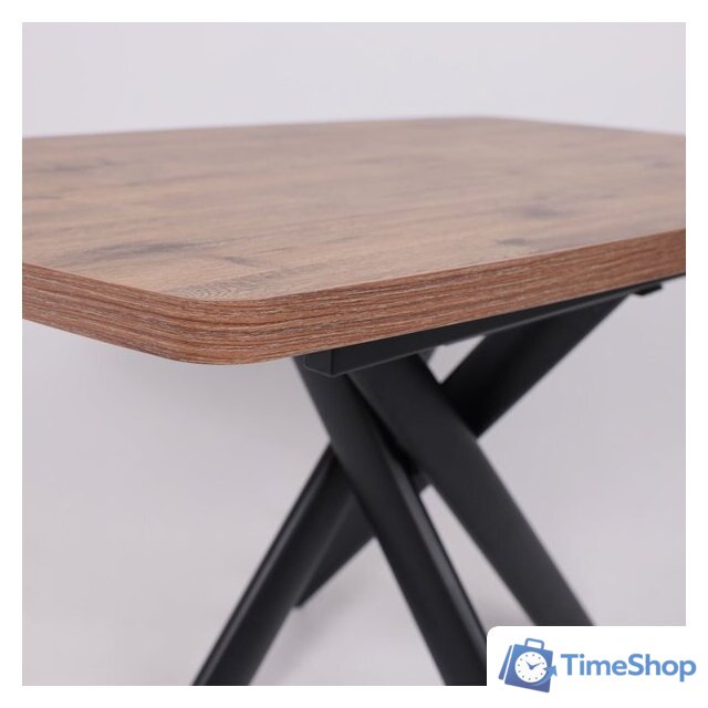 Кухонный стол Мамадома Leonel-130 раздвижной 130-165х85 (дуб веллингтон/черный) - Изображение №10 — Интернет-магазин Time-Shop