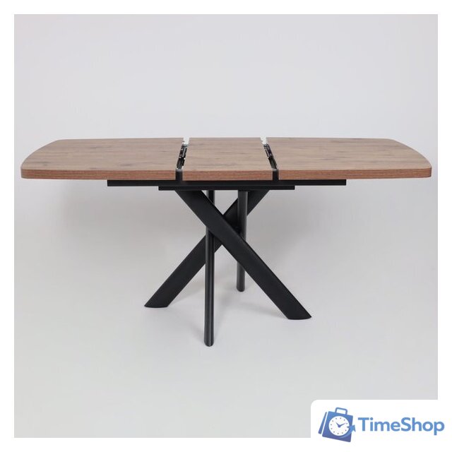 Кухонный стол Мамадома Leonel-130 раздвижной 130-165х85 (дуб веллингтон/черный) - Изображение №21 — Интернет-магазин Time-Shop