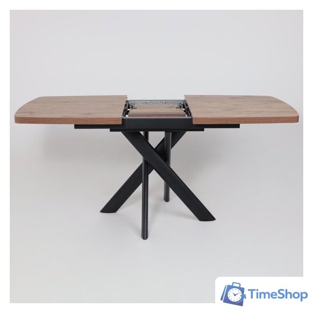 Кухонный стол Мамадома Leonel-130 раздвижной 130-165х85 (дуб веллингтон/черный) - Изображение №19 — Интернет-магазин Time-Shop