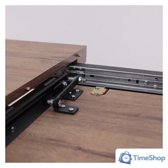 Кухонный стол Мамадома Leonel-130 раздвижной 130-165х85 (дуб веллингтон/черный) - Изображение №16 — Интернет-магазин Time-Shop