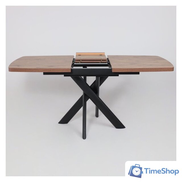 Кухонный стол Мамадома Leonel-130 раздвижной 130-165х85 (дуб веллингтон/черный) - Изображение №20 — Интернет-магазин Time-Shop