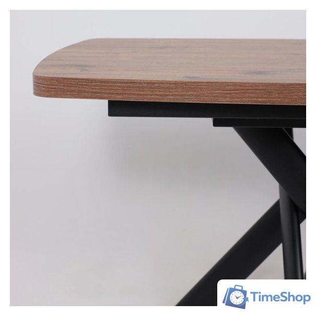 Кухонный стол Мамадома Leonel-130 раздвижной 130-165х85 (дуб веллингтон/черный) - Изображение №12 — Интернет-магазин Time-Shop