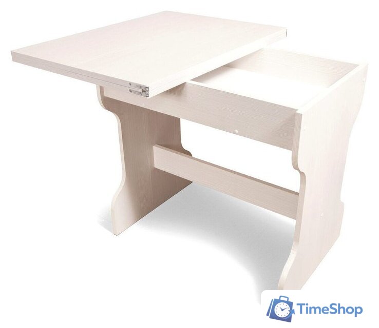 Обеденная группа Анмикс ЛДСП с кухонным уголком (бодега/кожзам ваниль) - Изображение №5 — Интернет-магазин Time-Shop