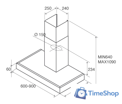 Кухонная вытяжка Jetair Pola P 60 INX 55916908A - Изображение №3 — Интернет-магазин Time-Shop