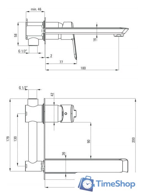 Смеситель Deante Arnika Nero BQA N54L - Изображение №2 — Интернет-магазин Time-Shop