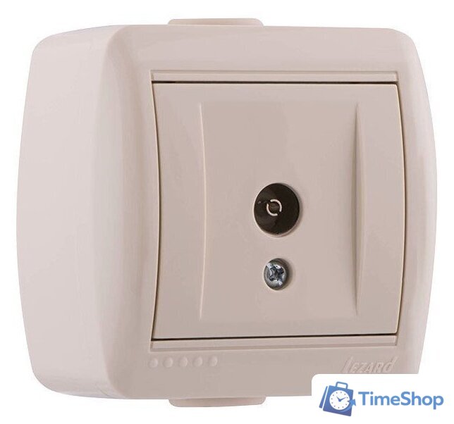Розетка телевизионная Lezard Nata 710-0300-130 (кремовый) - Изображение №1 — Интернет-магазин Time-Shop