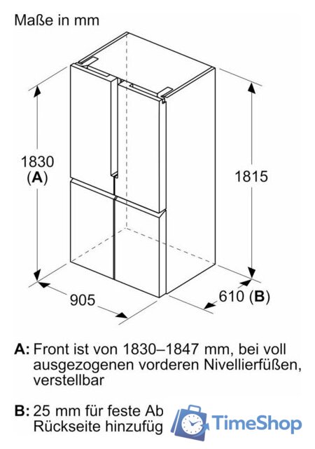Четырёхдверный холодильник Siemens iQ500 KF96NAXEA - Изображение №14 — Интернет-магазин Time-Shop