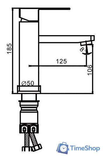 Смеситель FRAP F10802 - Изображение №6 — Интернет-магазин Time-Shop
