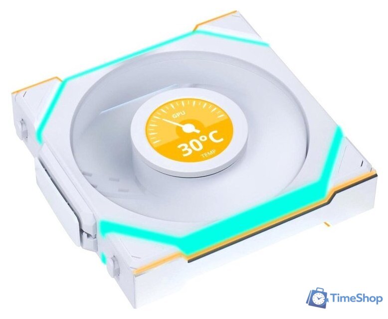 Вентилятор для корпуса Lian Li Uni Fan SL 120 Wireless LCD Reverse G99.12RSLLCD1W1W.R0 - Изображение №1 — Интернет-магазин Time-Shop