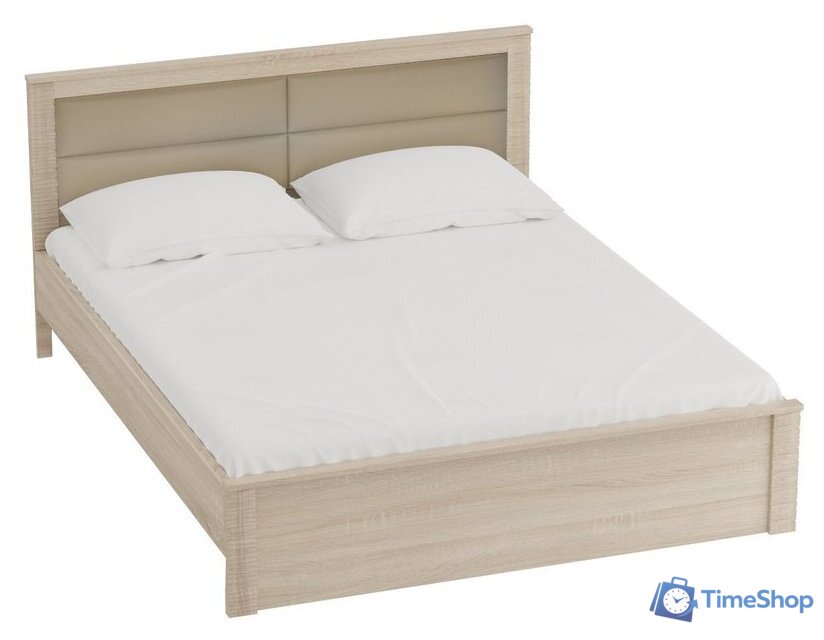 Кровать Мебельград Элана 160x200 (дуб сонома) - Изображение №1 — Интернет-магазин Time-Shop