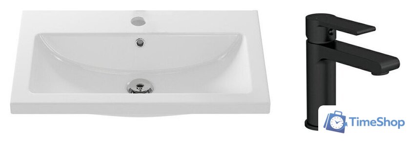 Умывальник Cersanit Como 80 S-UM-COM80/1-w + 63107 - Изображение №1 — Интернет-магазин Time-Shop