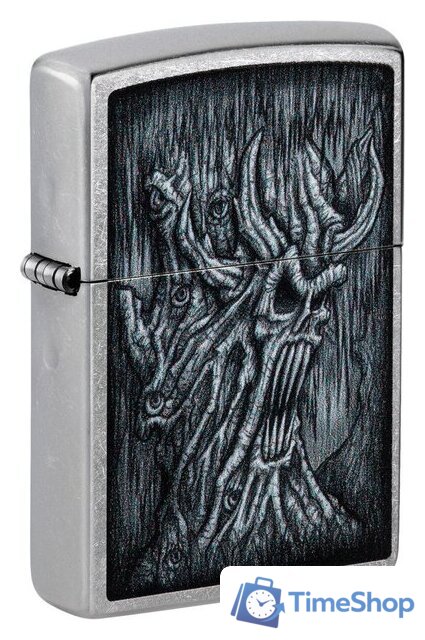 Зажигалка Zippo Street Chrome Evil Tree Design 48681 - Изображение №1 — Интернет-магазин Time-Shop