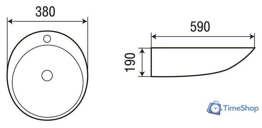 Умывальник WeltWasser Elbach 1037 - Изображение №4 — Интернет-магазин Time-Shop