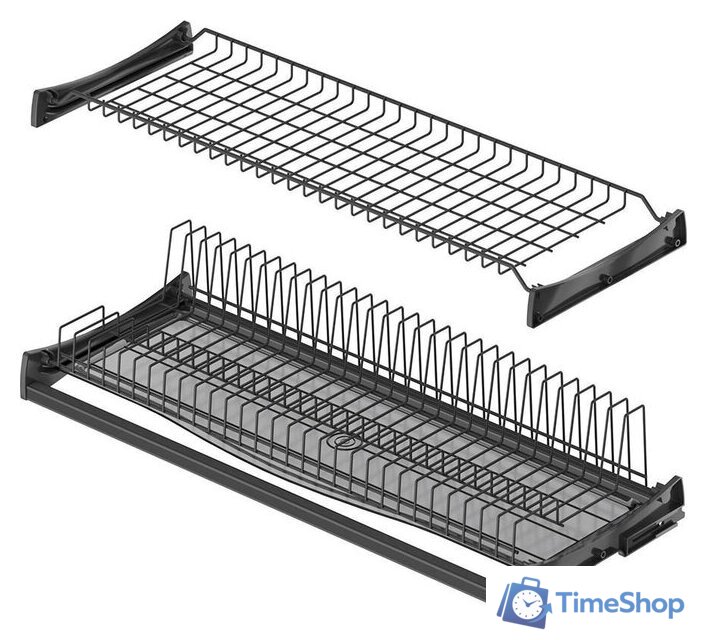 Сушилка для посуды Starax S-5162-A (с алюминиевой рамкой/антрацит) - Изображение №1 — Интернет-магазин Time-Shop