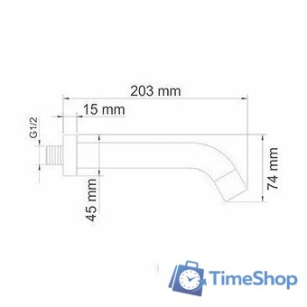 Излив Wasserkraft A098 - Изображение №2 — Интернет-магазин Time-Shop