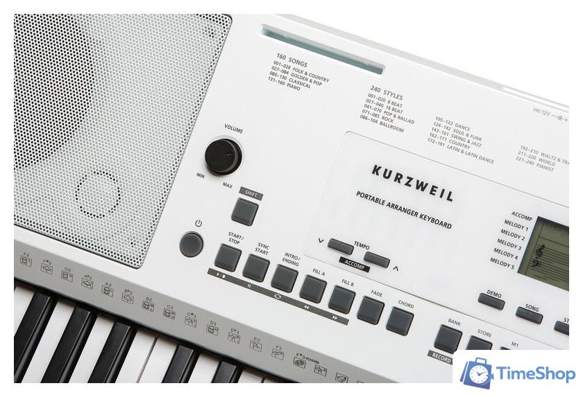 Синтезатор Kurzweil KP110 (белый) - Изображение №8 — Интернет-магазин Time-Shop