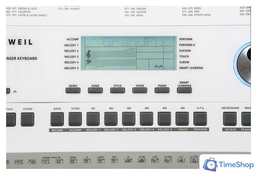 Синтезатор Kurzweil KP110 (белый) - Изображение №5 — Интернет-магазин Time-Shop