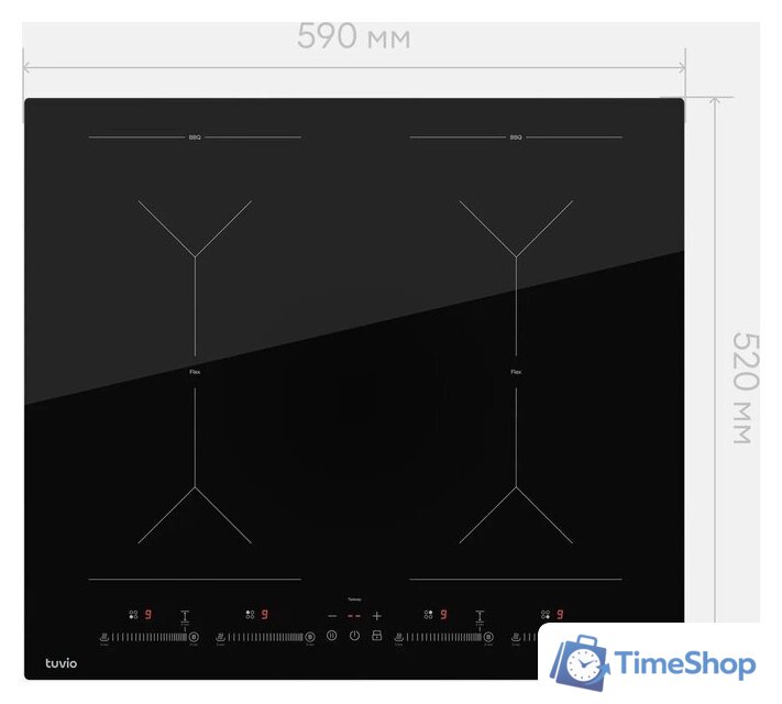 Варочная панель Tuvio HIS48FBB1 - Изображение №8 — Интернет-магазин Time-Shop