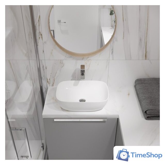 Умывальник Lauter 21493A + клапан 21190W + сифон 21635W (белый матовый) - Изображение №13 — Интернет-магазин Time-Shop