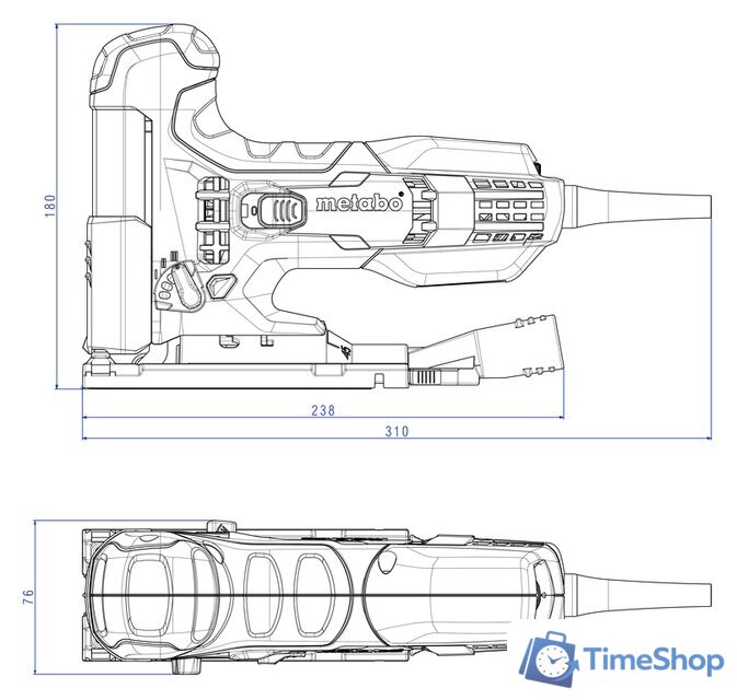 Электролобзик Metabo STE 100 Quick - Изображение №3 — Интернет-магазин Time-Shop