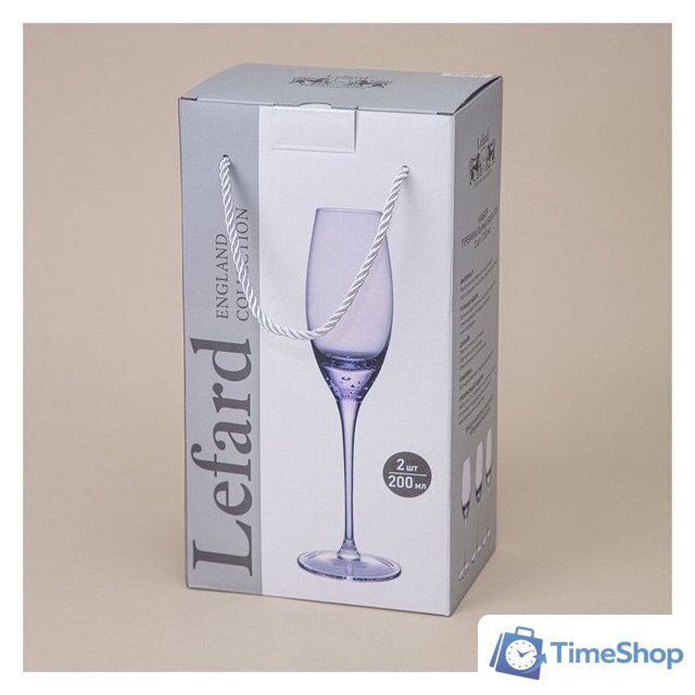 Набор бокалов для шампанского Lefard Bubles 693-045 (2 шт) - Изображение №4 — Интернет-магазин Time-Shop
