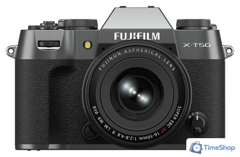 Беззеркальный фотоаппарат Fujifilm X-T50 Kit 16-50mm (серый) - Изображение №1 — Интернет-магазин Time-Shop