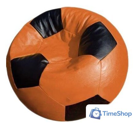 Кресло-мешок Flagman Мяч Стандарт М1.3-2016 (оранжевый/черный) - Изображение №1 — Интернет-магазин Time-Shop