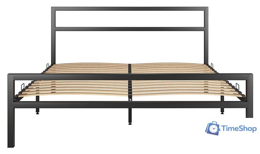 Кровать Князев Мебель Наргиз НЗ.180.200.Ч (черный муар) - Изображение №1 — Интернет-магазин Time-Shop