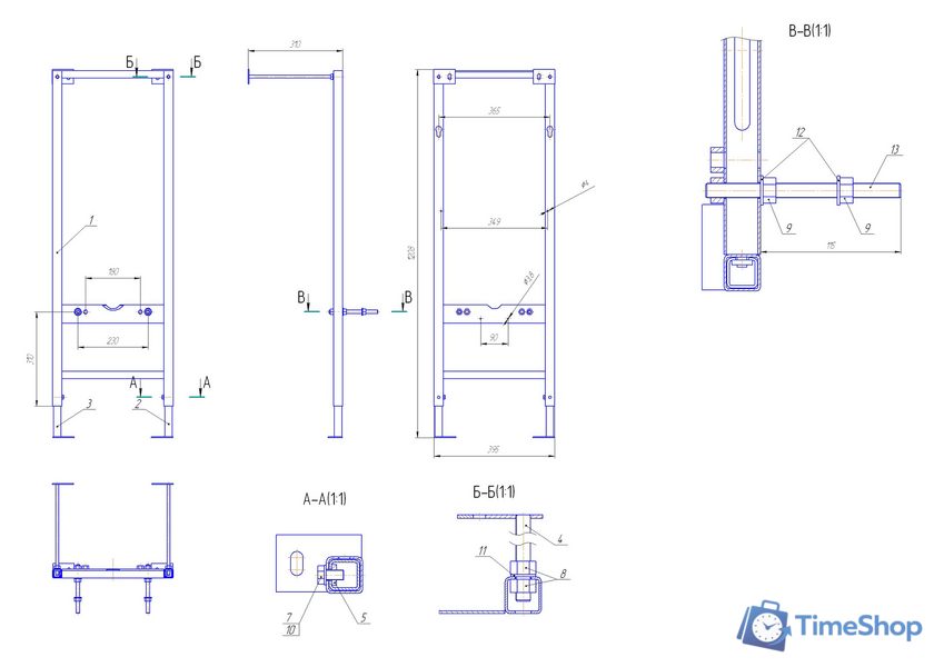 Инсталляция для унитаза Cersanit Vector [S-IN-MZ-VECTOR] - Изображение №3 — Интернет-магазин Time-Shop